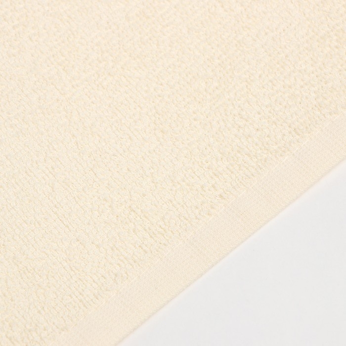 Полотенце  махровое Экономь и Я 50*90 см, цв. молочный, 100% хлопок, 350 гр/м2