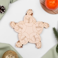 Подставка под горячее &laquo;На счастье&raquo;, D=20 см, можжевельник