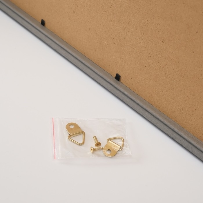 Фоторамка пластик на 5 фото 9х13 см "Дом" с прищепками, чёрная 60х40х2 см