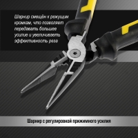 Длинногубцы усиленные ТУНДРА ПРОФИ, CrV, двухкомпонентные рукоятки, 190 мм Длинногубцы усиленные ТУНДРА ПРОФИ, CrV, двухкомпонентные рукоятки, 190 мм
