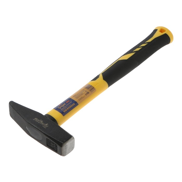 Молоток слесарный ТУНДРА ПРОФИ, квадратный боек, фиберглассовая 3К рукоятка, 400 г Молоток слесарный ТУНДРА ПРОФИ, квадратный боек, фиберглассовая 3К рукоятка, 400 г