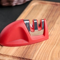 Точилка для ножей с полировкой, 10&times;6&times;4 см, цвет МИКС