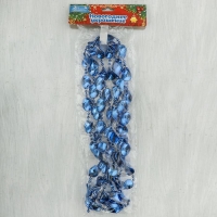 Бусы на ёлку 2,7 м "Овал" синий Бусы на ёлку 2,7 м "Овал" синий