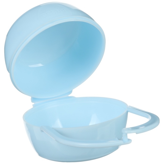 Контейнер для хранения и стерилизации детских сосок и пустышек, цвет голубой Контейнер для хранения и стерилизации детских сосок и пустышек, цвет голубой