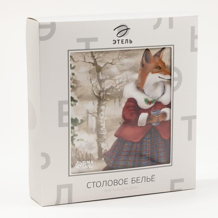 Скатерть новогодняя Этель "Winter holidays"150х110см +/-3см с ГМВО, хл100%