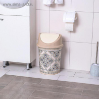 Ведро с плавающей крышкой &laquo;Мозаика&raquo; 14 л, декор