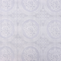 Клеёнка на стол «Роуз», ажурная, ширина 137 см, рулон 20 метров, толщина 0,2 мм, цвет белый Клеёнка на стол «Роуз», ажурная, ширина 137 см, рулон 20 метров, толщина 0,2 мм, цвет белый