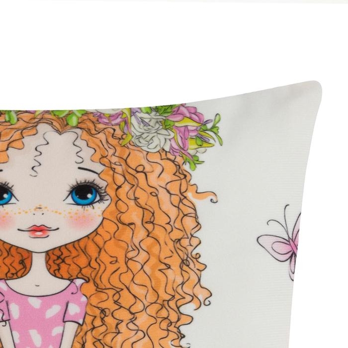 Наволочка декоративная Этель Девичьи истории &laquo;Прогулка&raquo; 40х40 см, велюр