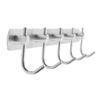 Вешалка CAPPIO CVP004, металлическая, пятирожковая, цвет матовый хром Вешалка CAPPIO CVP004, металлическая, пятирожковая, цвет матовый хром