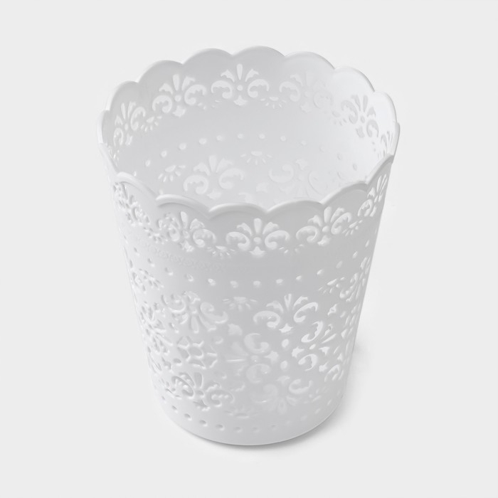 Корзина для хранения &laquo;Кружевной узор&raquo;, 11&times;11&times;14 см, цвет МИКС