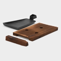 Сковорода чугунная Magma «Вунгтау», 24×15,3×2,2 см, на деревянной подставке Сковорода чугунная Magma «Вунгтау», 24×15,3×2,2 см, на деревянной подставке