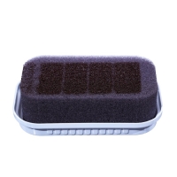 Губка для гладкой кожи Штрих, "Стандарт" Коричневая Губка для гладкой кожи Штрих, "Стандарт" Коричневая