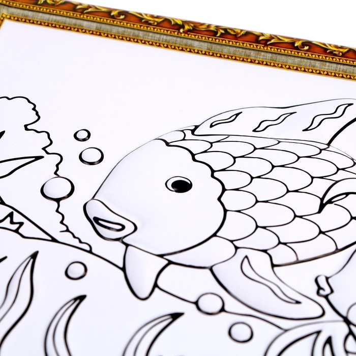 Набор для творчества: аппликация EVA крошкой и раскраска - наклейки &laquo;Подводный мир&raquo;