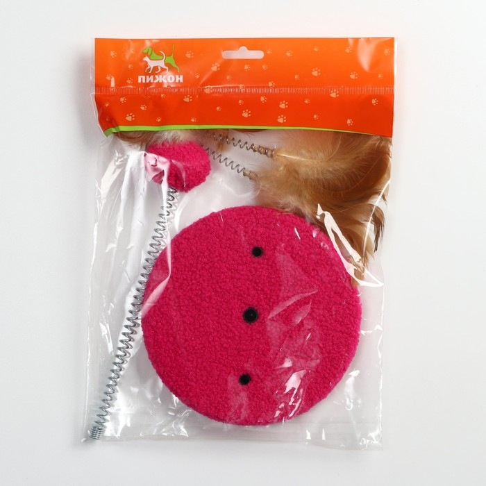 Дразнилка на основании Дразнилка на основании "Карнавальная", 15 см, коричневая/розовая