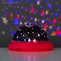 Ночник-проектор "Летающая тарелка" LED 2 режима от батареек 3ААА/USB МИКС 11х11х6,5 см Ночник-проектор "Летающая тарелка" LED 2 режима от батареек 3ААА/USB МИКС 11х11х6,5 см