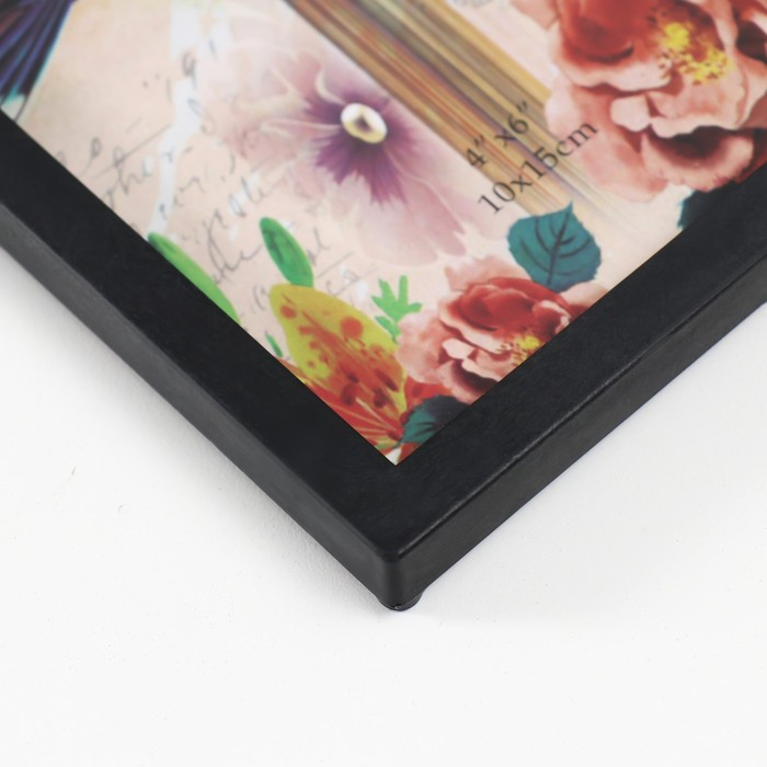 Фоторамка на 8 фото 10х15 см Фоторамка на 8 фото 10х15 см "Розы" чёрная 65,5х31 см