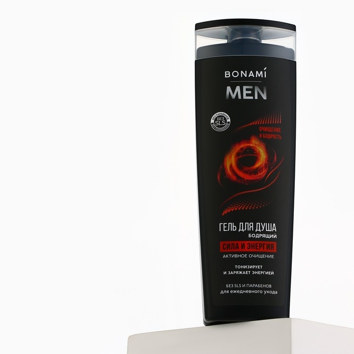 Гель для душа бодрящий For men, сила и энергия, 400 мл, BONAMI Гель для душа бодрящий For men, сила и энергия, 400 мл, BONAMI
