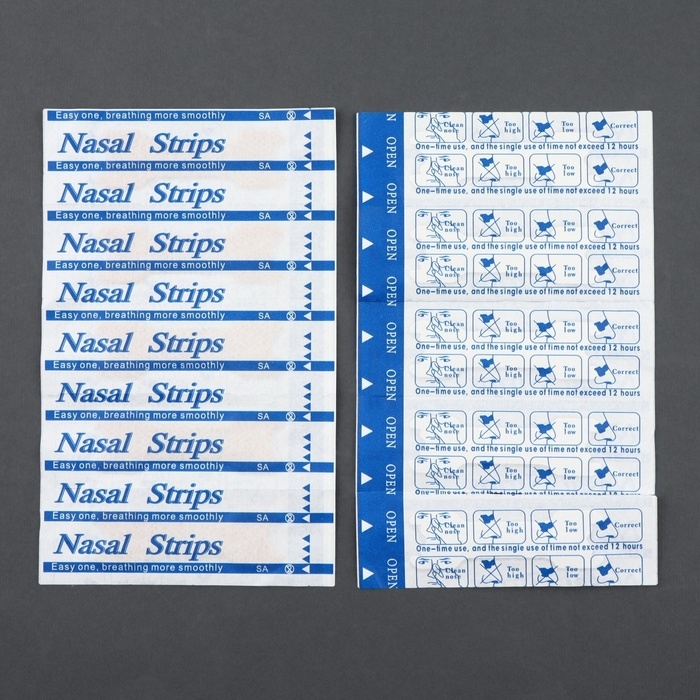 Пластина против храпа, набор - 10 шт, 5,5 &times; 1,6 см, цвет бежевый