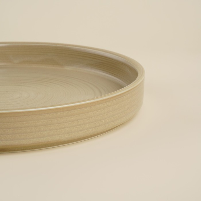 Тарелка обеденная фарфоровая SL Home «Песчаный бриз», d=19 см, цвет бежевый Тарелка обеденная фарфоровая SL Home «Песчаный бриз», d=19 см, цвет бежевый