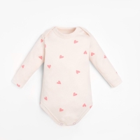 Боди с длинным рукавом в набивку Крошка Я &laquo;Зайчик&raquo;, рост 86-92 см, цвет бежевый