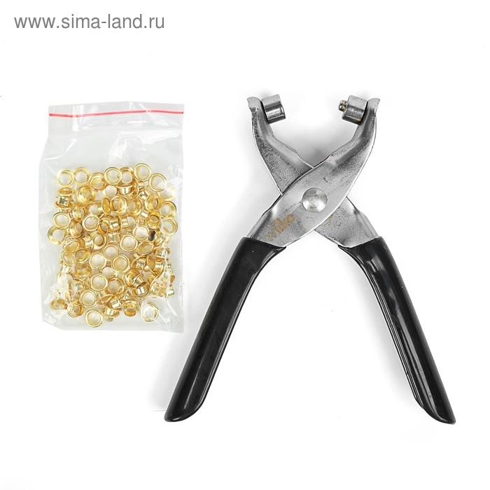 Инструмент для установки люверсов + комплект люверсов Инструмент для установки люверсов + комплект люверсов