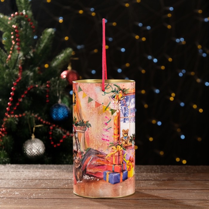 Новый год. Подарочная коробка, тубус &laquo;Малышам на праздник&raquo; 120 х 220 мм (200 мм внутр. высота).