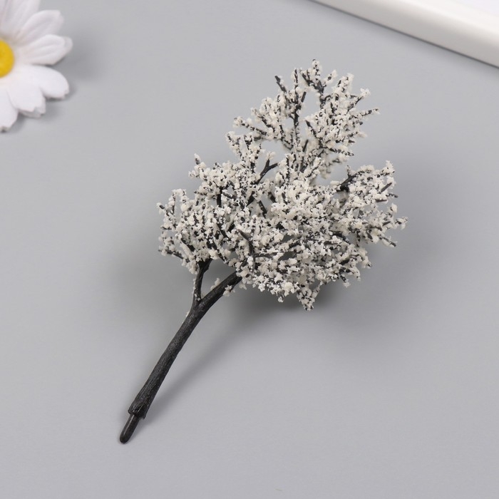 Искусственное растение для творчества пластик "Снежное дерево" 12 см