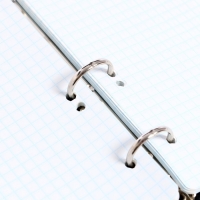 Тетрадь на кольцах A5 80 листов в клетку Calligrata Чёрная, обложка ПВХ Тетрадь на кольцах A5 80 листов в клетку Calligrata Чёрная, обложка ПВХ