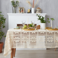 Скатерть Этель "Цветы" 130х180±5 см, 100% п/э Скатерть Этель "Цветы" 130х180±5 см, 100% п/э