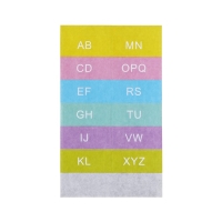 Папка на резинке А6, 12 отделений, узоры, жёлтая пастель Папка на резинке А6, 12 отделений, узоры, жёлтая пастель