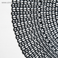 Салфетка сервировочная на стол &laquo;Роса&raquo;, d=41 см, цвет чёрный