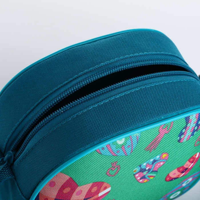 Сумка детская для девочки на молнии, цвет бирюзовый Сумка детская для девочки на молнии, цвет бирюзовый