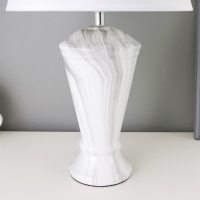 Лампа настольная "Ильмрамор" 1хЕ27 40Вт серый 25х25х42 см RISALUX Лампа настольная "Ильмрамор" 1хЕ27 40Вт серый 25х25х42 см RISALUX