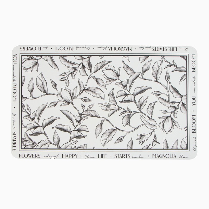 Набор ковриков для ванной Этель Набор ковриков для ванной Этель "Magnolia" 2 шт, 48х78 см, 40х45 см