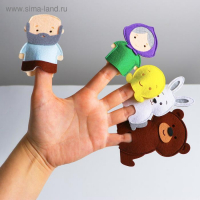 Пальчиковый театр «Колобок» (герои+домик) Пальчиковый театр «Колобок» (герои+домик)