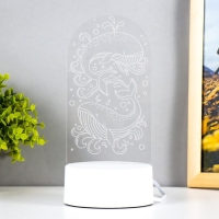 Светильник "Кит" LED белый 8,5х9,5х16 см RISALUX Светильник "Кит" LED белый 8,5х9,5х16 см RISALUX