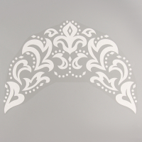 Термотрансфер &laquo;Морозный узор&raquo;, набор 10 шт., цвет белый с серебром