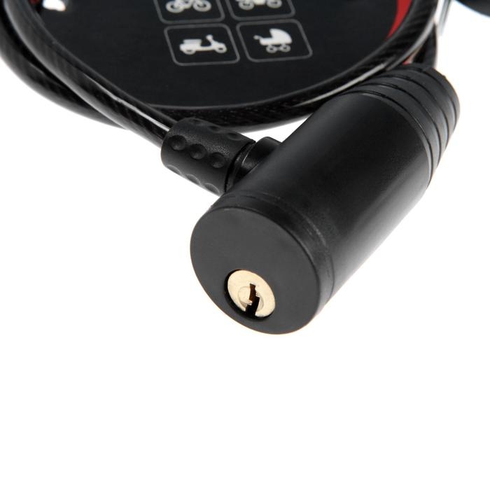 Замок навесной велосипедный Dream Bike, 6х650 мм, английский ключ с пластиковой ручкой Замок навесной велосипедный Dream Bike, 6х650 мм, английский ключ с пластиковой ручкой