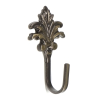 Крючок для штор KS010, однорожковый, цвет бронза Крючок для штор KS010, однорожковый, цвет бронза