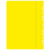 Папка с 10 вкладышами А4, 160 мкм, Calligrata, с перфорацией, жёлтая