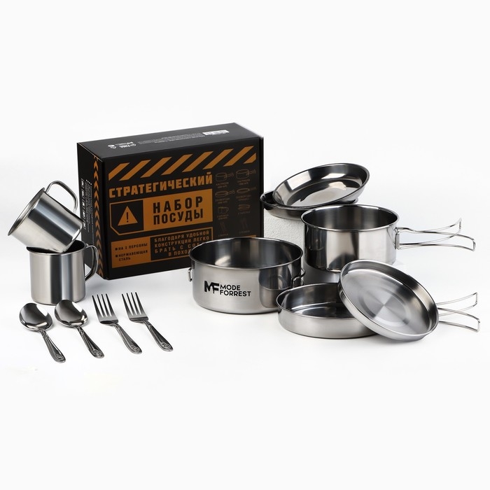Набор посуды для пикника &laquo;Стратегический набор&raquo;, 12 предметов
