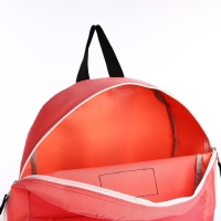 Рюкзак школьный на молнии, наружный карман, цвет розовый Рюкзак школьный на молнии, наружный карман, цвет розовый