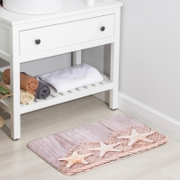 Коврик Доляна «Морские звёзды», 74×44 см Коврик Доляна «Морские звёзды», 74×44 см