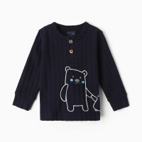 Лонгслив детский, цвет тёмно-синий, рост 80 см Лонгслив детский, цвет тёмно-синий, рост 80 см