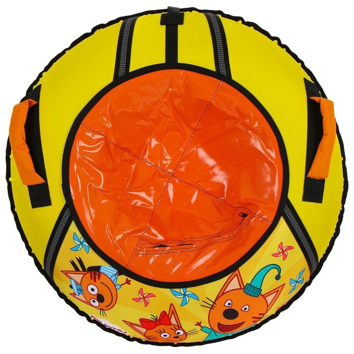 Тюбинг-ватрушка &laquo;Три кота&raquo;, ТБ1-80/ТК, диаметр чехла 85 см, тент/оксфорд