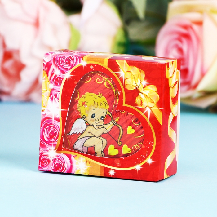 Кондитерское изделие Кондитерское изделие "Сердце" в подарочной упаковке с окошком, 40 г