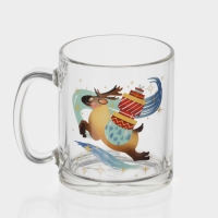 Кружка стеклянная чайная «С Новым Годом», 320 мл, МИКС Кружка стеклянная чайная «С Новым Годом», 320 мл, МИКС