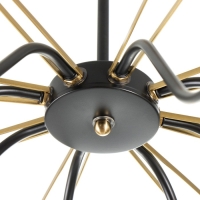 Люстра "Кэган" 8хE27 40Вт черный 74х74х46,5 см BayerLux Люстра "Кэган" 8хE27 40Вт черный 74х74х46,5 см BayerLux