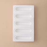 Форма для муссовых десертов и выпечки KONFINETTA &laquo;Эклер&raquo;, 30&times;17&times;3 см, 5 ячеек (14,5&times;4,5 см), цвет белый