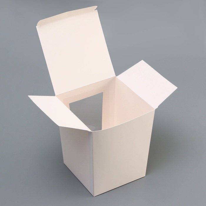 Коробка для кулича белая, кондитерская упаковка, 15 x 15 x 18 см Коробка для кулича белая, кондитерская упаковка, 15 x 15 x 18 см